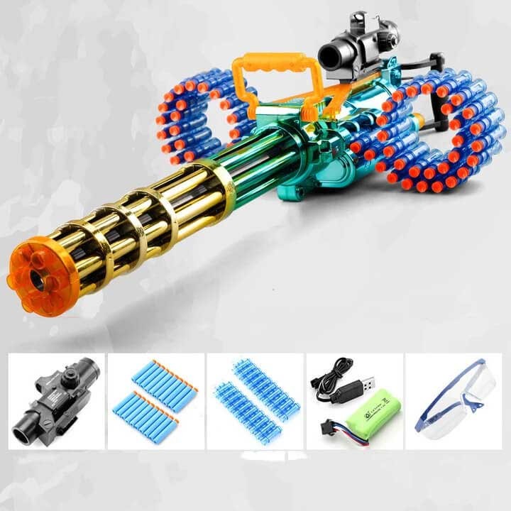 Electric Gatling Foam Darts Blaster with Tripod
