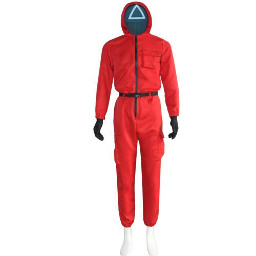 Squid Game Costume Jumpsuit Mask Cosplay