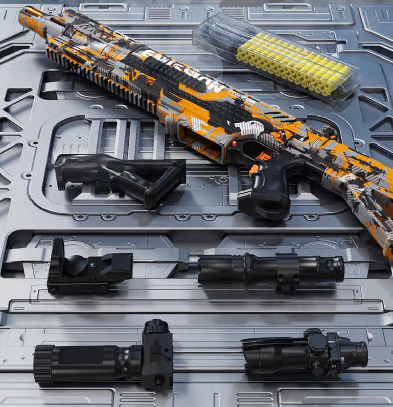 Blaster high-performance for backyard foam dart battles and