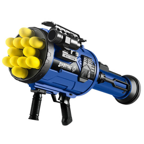 12 Rounds Soft Bullet Rocket Launcher Toy