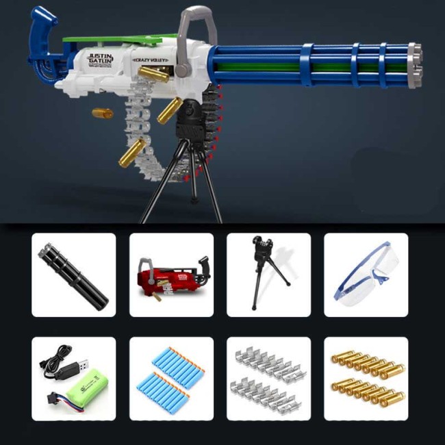 Electric Gatling Foam Dart Blaster with Shell Ejecting