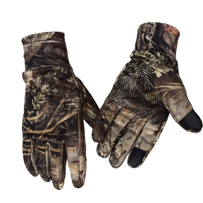 Outdoor Touch Screen Camouflage Tactical Full Finger Gloves