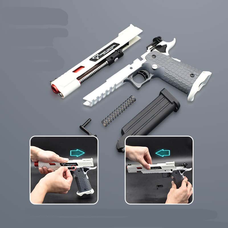 Pistol compact for backyard foam dart battles and outdoor