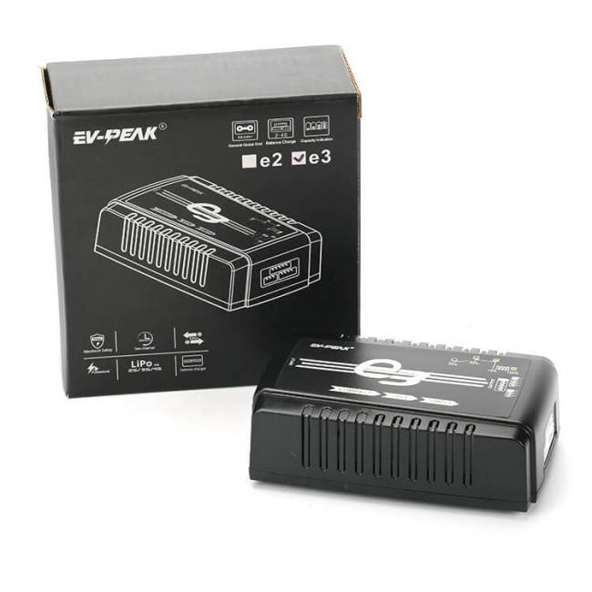 EV-Peak E3 2S-4S LiPo Battery Smart AC Balance Charger 35W 3A