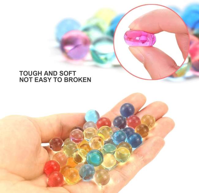 200000pcs Water Beads for Gel Blasters, Sensory Toy & Decorations