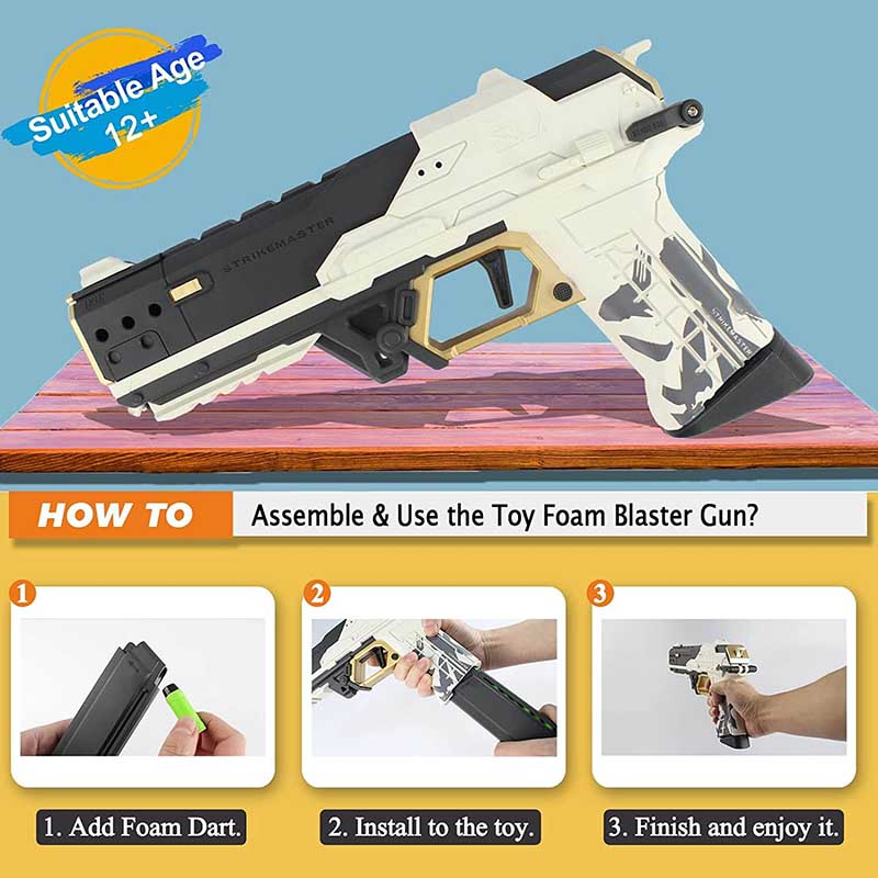 Cyberpunk Dart Blaster SP-50 | Safe Foam Fun for All Ages