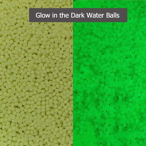 7-8mm Glow in The Dark Gel Balls & Mix Color w/ Funnel Tip (US Stock)