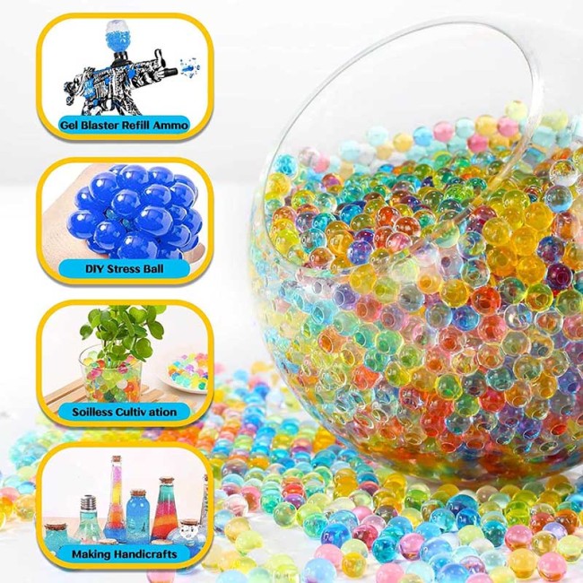 80000pcs Mix Color Gel Balls 7-8mm with Bottles