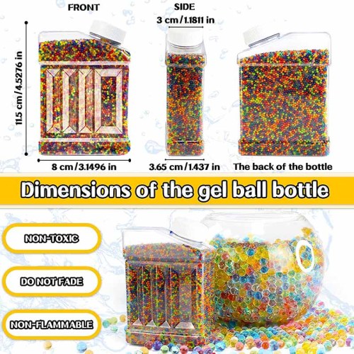 80000pcs Mix Color Gel Balls 7-8mm with Bottles