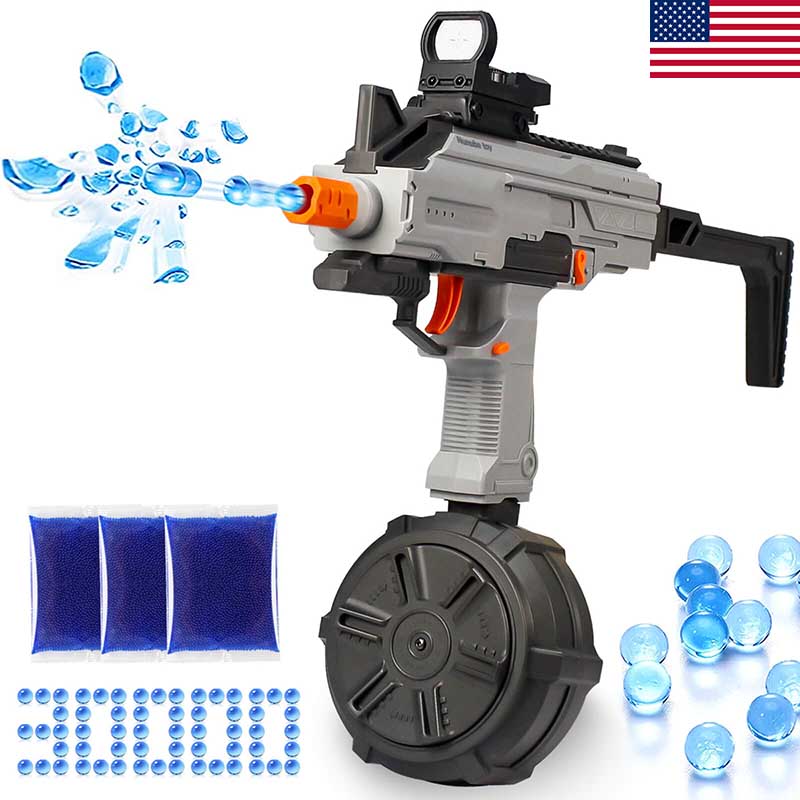 UZI Electric Automatic Gel Ball Blaster with Drum Magazine (US Stock)