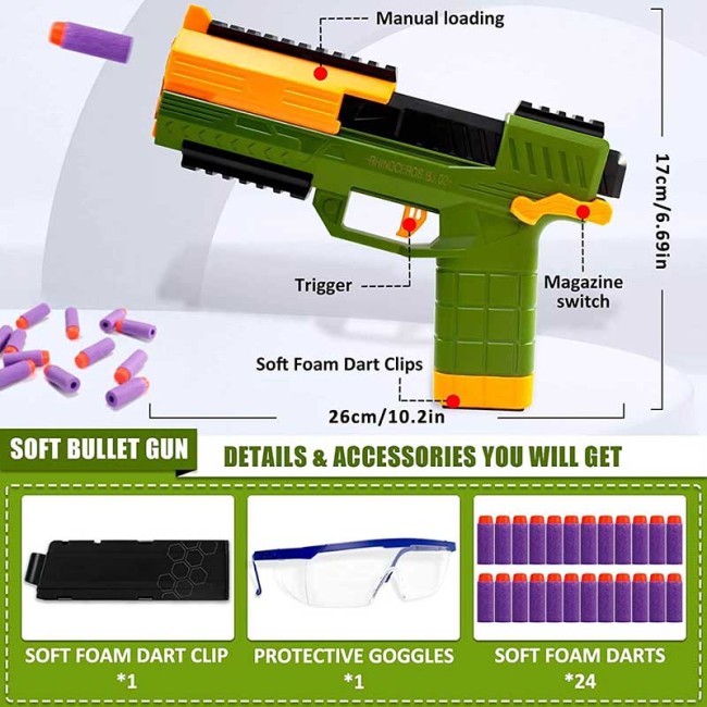 The Rhinoceros BJ02 Foam Dart Blaster