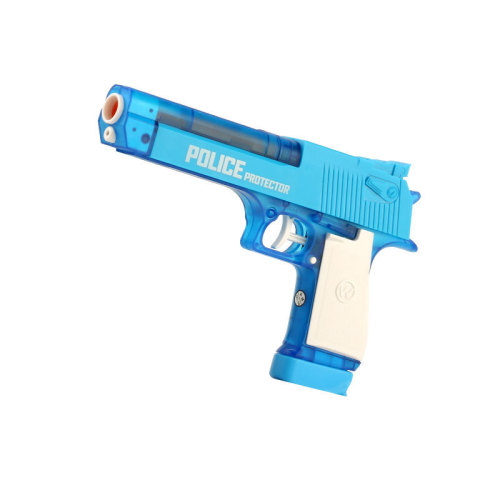 Set of soft projectile water gun police simulation revolver