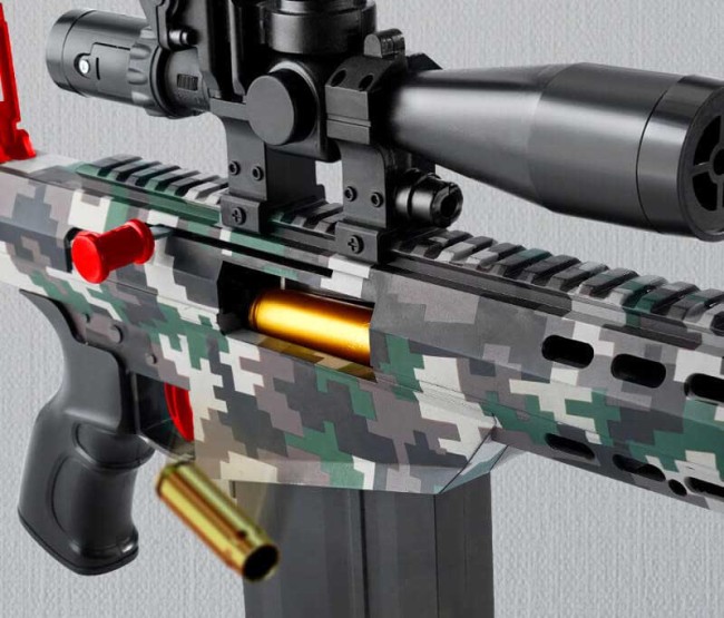 M82A1 Barrette Shell Ejecting Toy Gun Dart Blaster