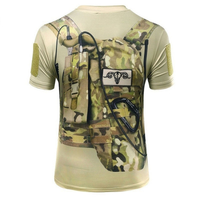 3D camouflage short-sleeved T-shirt