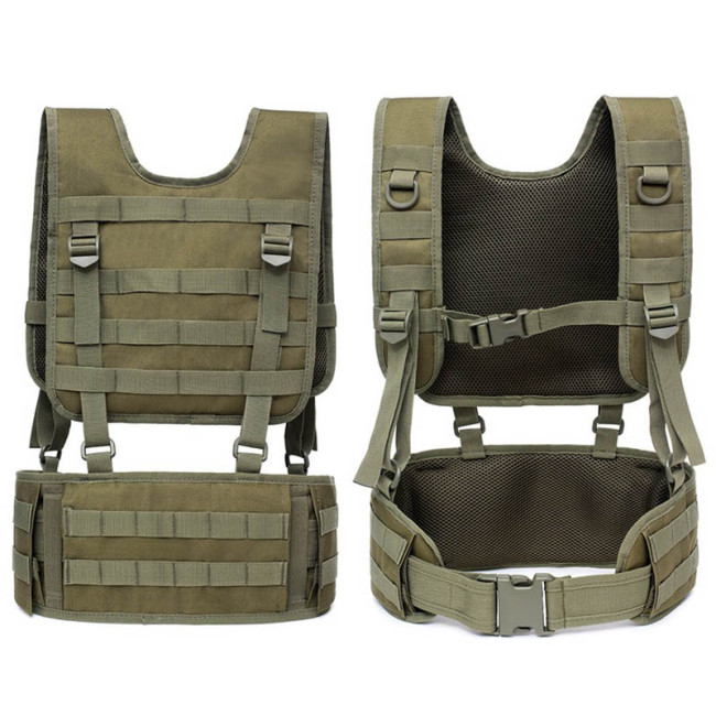 Multi-fonctional Outdoor Tactical Belt Vest Set Hunting Apparel