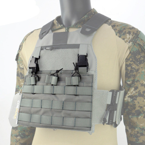 Tactical MOLLE Front Flap Tactical Vest Triple Front Panel