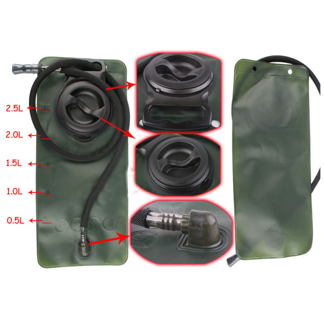 2.5L Tactical Water Bags W/ Switch