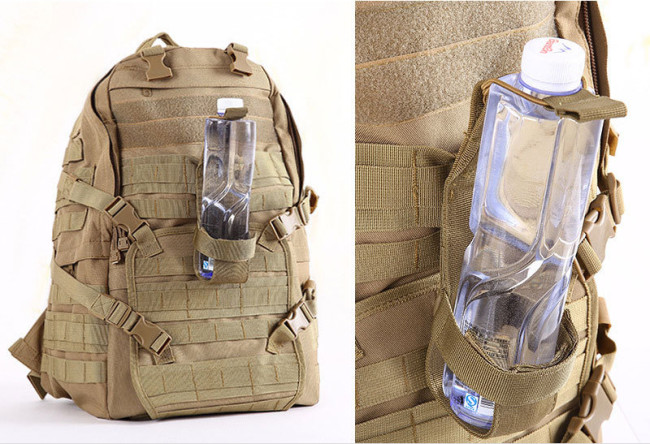 Military fans outdoor  tactics adjustable water bottle sleeve