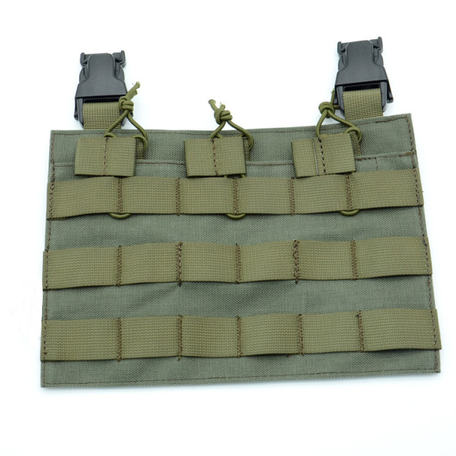 Tactical MOLLE Front Flap Tactical Vest Triple Front Panel