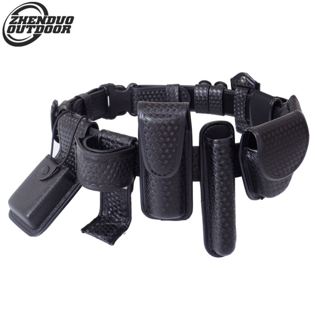 Outdoor Waist Belt with 10pcs Hang Bag Training Military Fans Tactical Belt Pouch