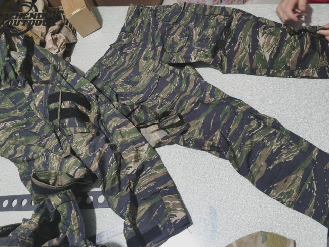Nylon Wool Column POA009-JTS G3 GreenTiger Stripe Tiger Jacket Tactical Coat