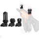 Worker Mechanical Decorative Front & Rear Sight optical multi-coated glass Scope