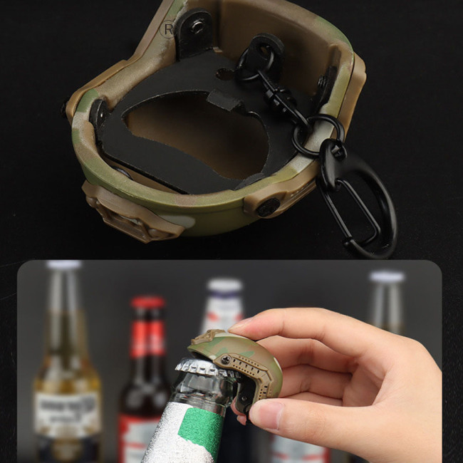 Helmet Keychain Bottle Opener
