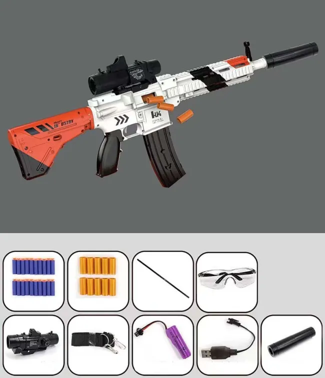 Manual/Electric M416 Foam Dart Blaster with Shell Ejecting