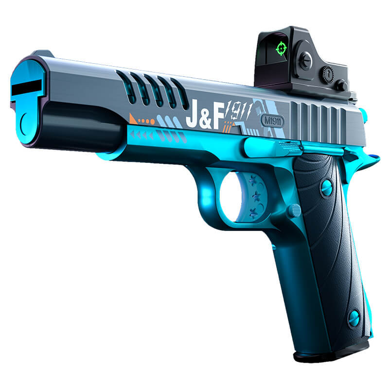 JF M1911 Electric Blowback Soft Flyer Foam Disc Blaster www