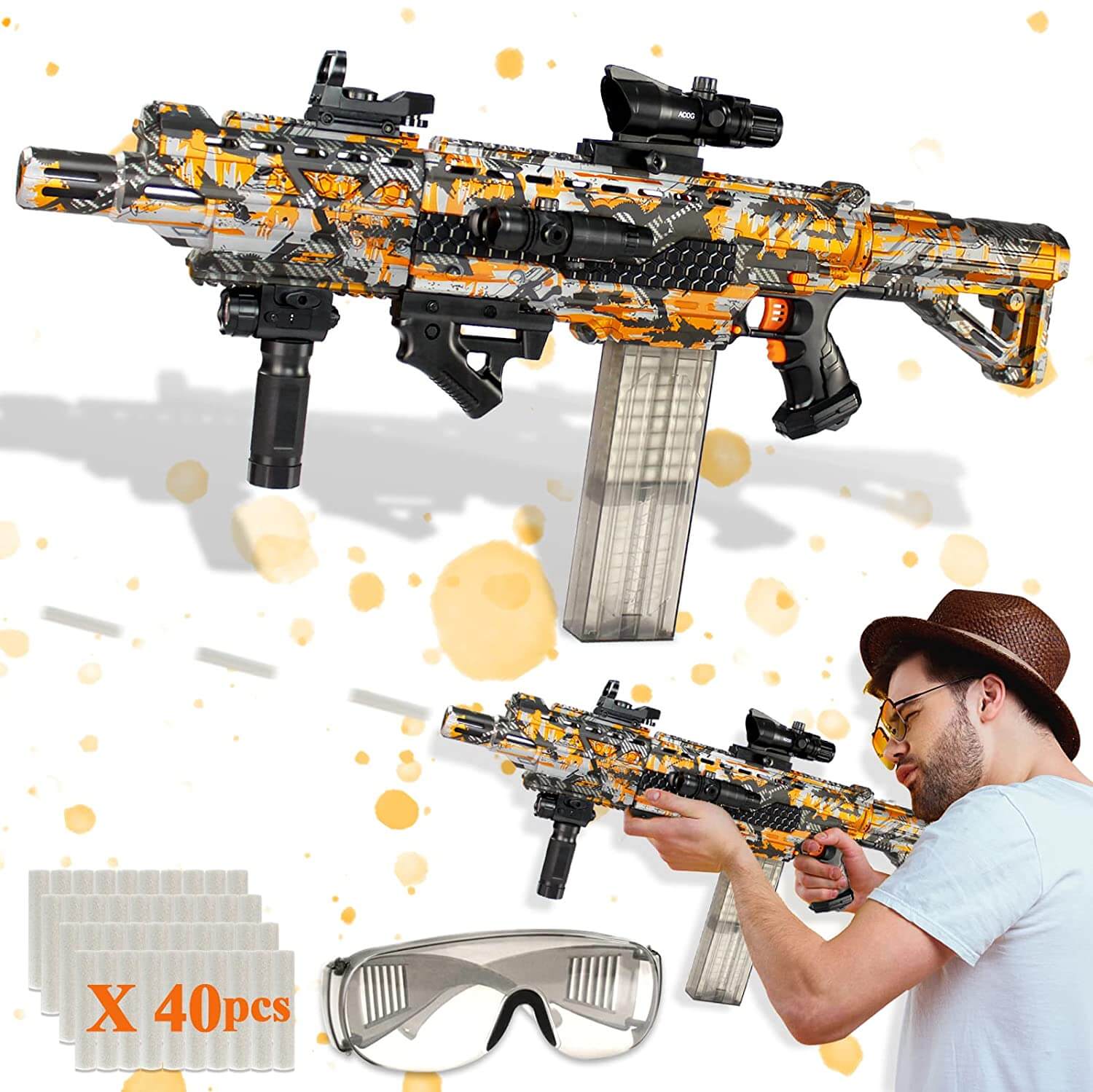 V6 High Rate of Fire Foam Dart Blaster