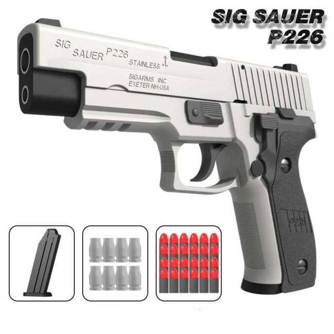 HB Sig Sauer P226 Shell Ejection Foam Dart Blaster