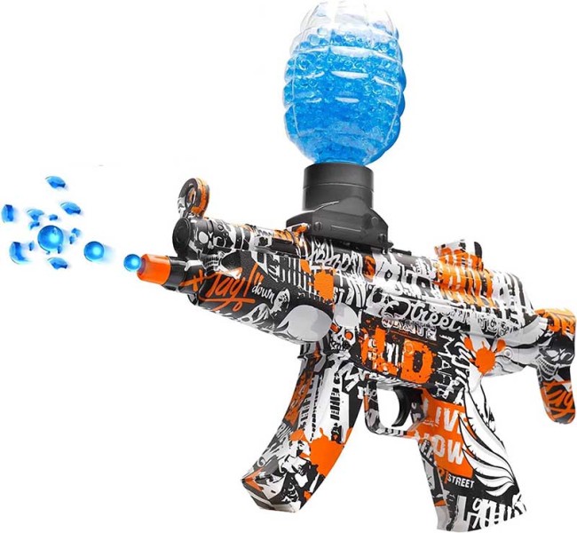 Mini MP5 Electric Gel Blaster Kids Toy Gun Shooting 6-7mm Gel Balls
