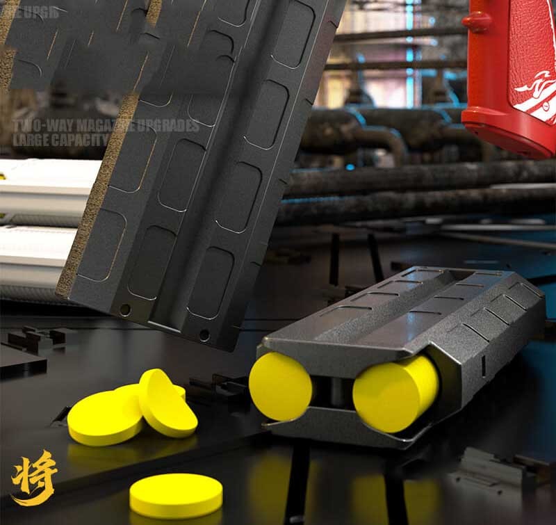 JF SCARL Rifle Foam Disc Blaster Toy Shooter