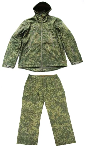 Russian Tactical Jacket Camo Little Green Man Coat Jungle Camouflage Outdoor Softshell Jacket EMR Pants