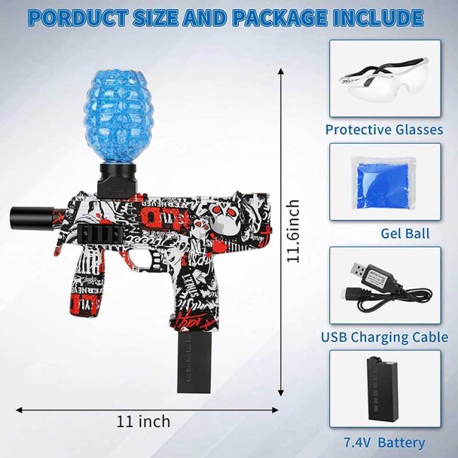 STD Hopper-Fed Electric Graffiti Splatter Gel Ball Orby Blaster