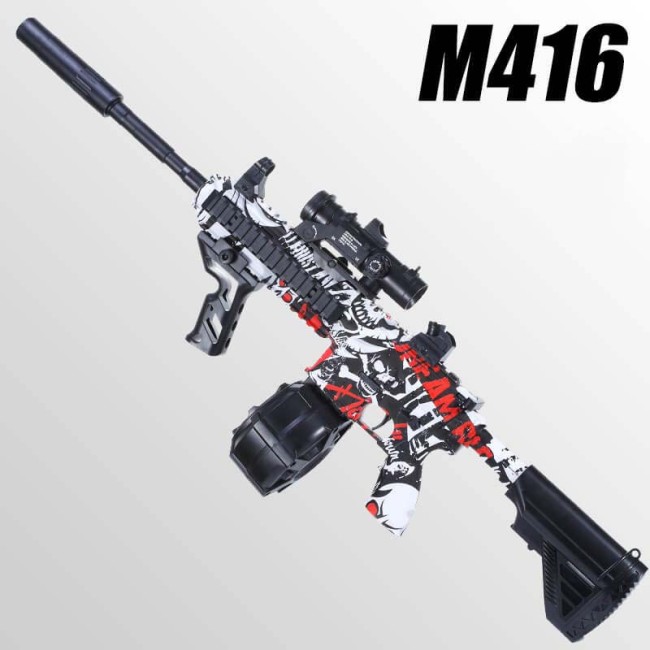 M416 Graffiti Gel Ball Blaster Launchers Multiplue Colors