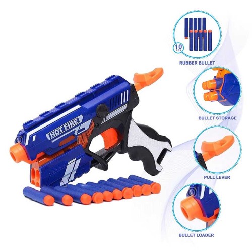 Hot Fire EVA Soft Bullet Foam Blaster Toy Gun Gift for Kids