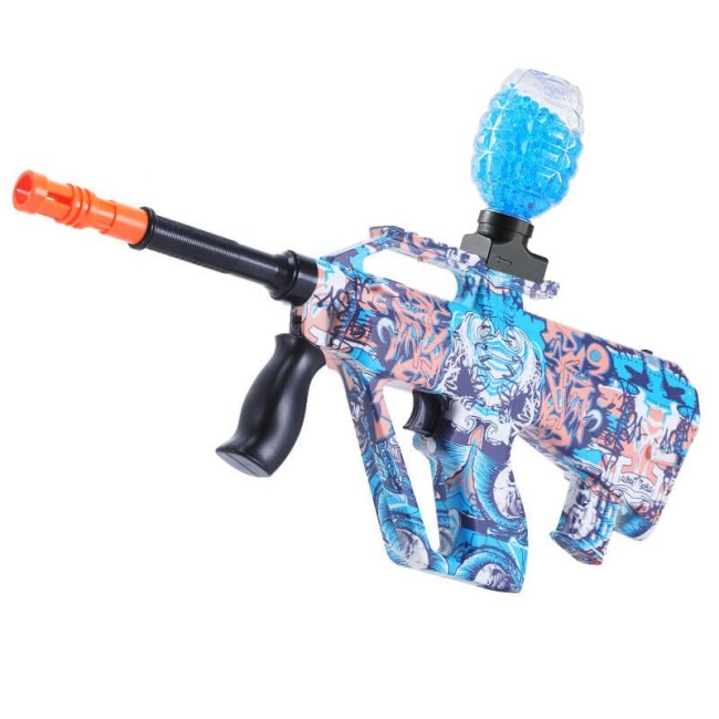 Electric Mini AUG Hopper Feed Gel Ball Blaster Kids Toy Gun