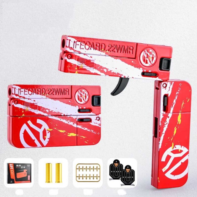 Lifecard Folding Single-Shot Pistol Dart Blaster