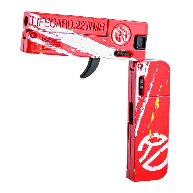 Lifecard Folding Single-Shot Pistol Dart Blaster