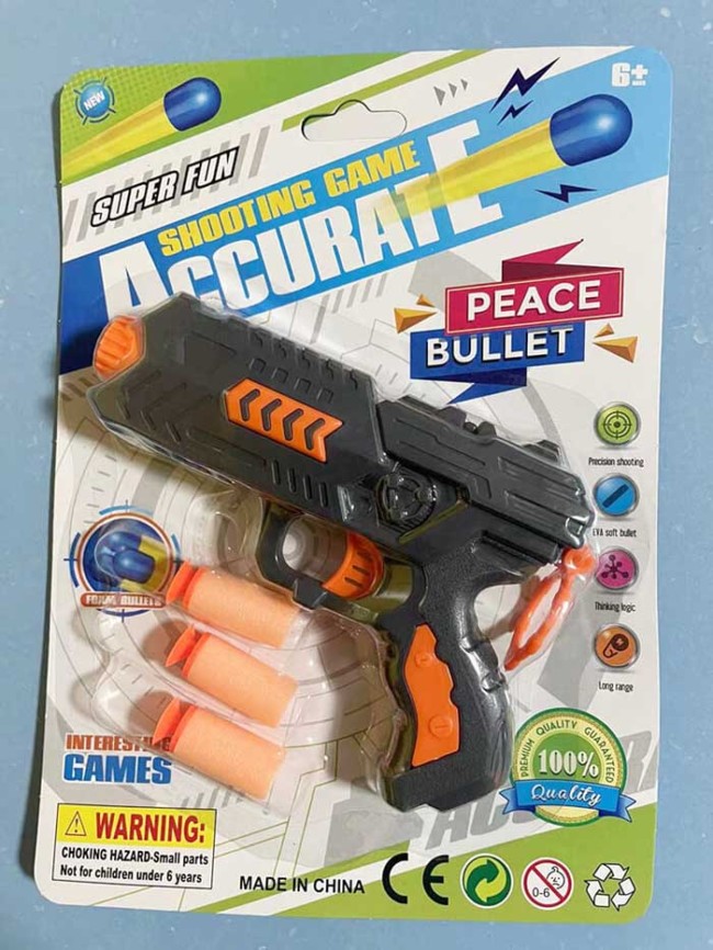 Super Fun Mnaual Kids Foam Blaster Toy Gun Gift for Boys