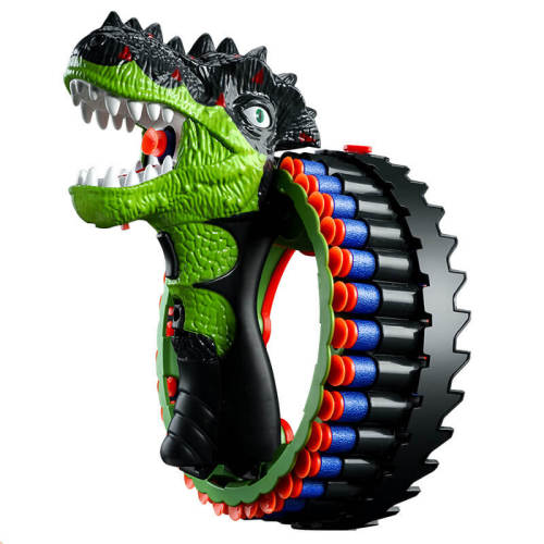 Dinosaur Electric Auto Toy Gun Wristband Rotating Dart Blaster