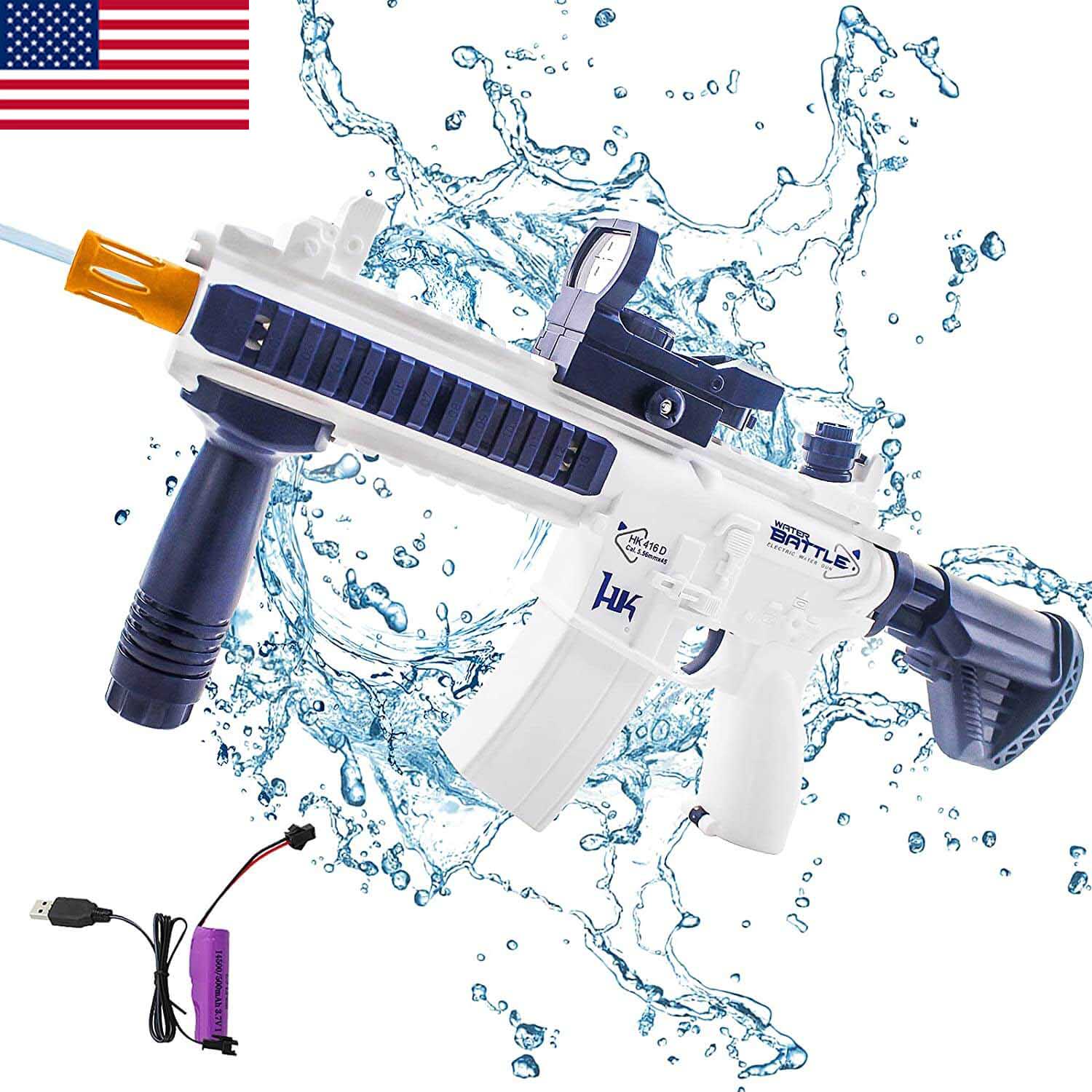 Electric M416 Water Gun Automatic Squirt Gun