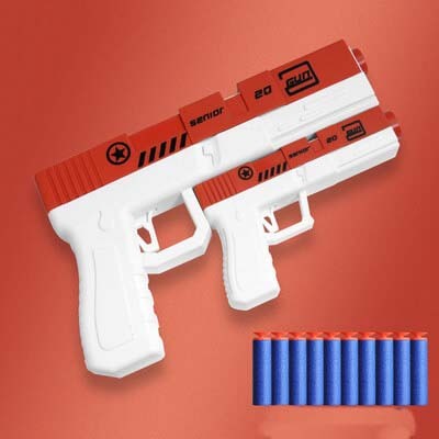 Large & Small Double Glock Children's Soft Bullet Toy Gun