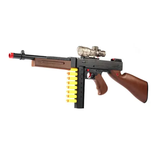 Thompson Manual Foam Dart Blaster Soft Bullet Toy Gun