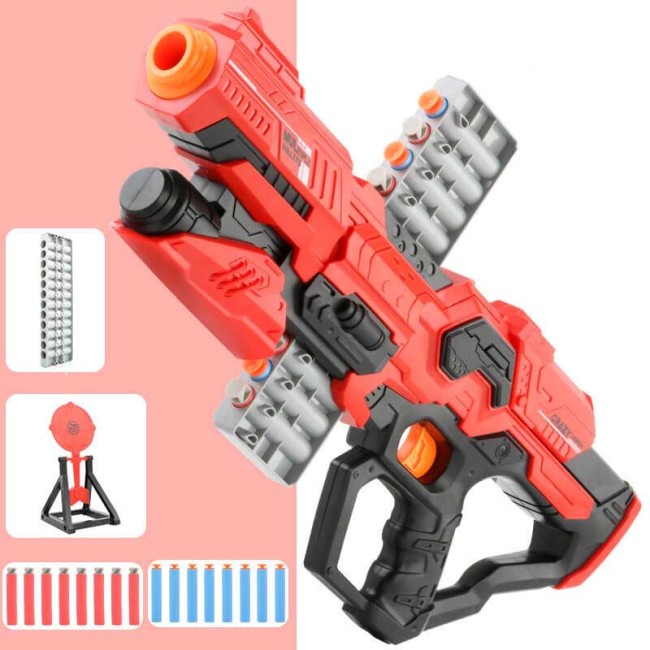 XH Clip Fed Manual Sci-Fi Foam Blaster with Target