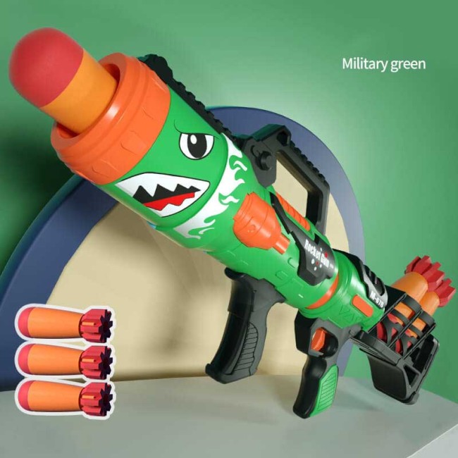 LZ059 Shark Manual RPG Foam Rocket Blaster