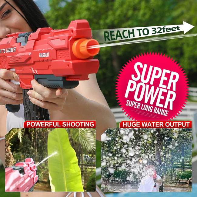 996 Electric Water Suction High Pressure Water Gun Long Distance Outdoor Summer Toy