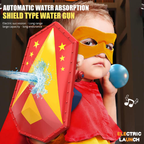 Electric China Warrier Shield Water Gun Cosplay Toys with Water Balls