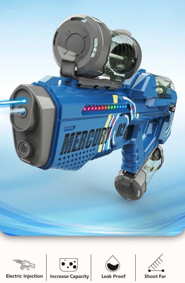 Electric M2 Mercury Glowing Light Water Gun Squiting Toy